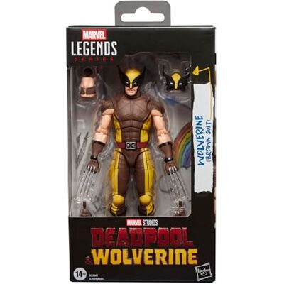 Marvel Legends Series Wolverine (Brown Suit) uit Deadpool & Wolverine van Studios, filmverzamelobject, actiefiguur van 15 cm, cadeau Marvel Legends Series Wolverine (Brown Suit) uit Deadpool & Wolverine van Studios, filmverzamelobject, actiefiguur van 15 cm, cadeau