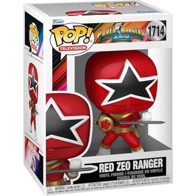 Funko Pop! TV Power Rangers Zeo, Red Rangers, Power Rangers, vinyl figuur, verzamelbaar, cadeau-idee, officieel merchandise-product, speelgoed voor kinderen en volwassenen, tv-fans Funko Pop! TV Power Rangers Zeo, Red Rangers, Power Rangers, vinyl figuur, verzamelbaar, cadeau-idee, officieel merchandise-product, speelgoed voor kinderen en volwassenen, tv-fans