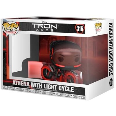Funko Pop! Ride: Tron: Ares figuur van vinyl om te verzamelen cadeau-idee officiële merchandising speelgoed voor kinderen en volwassenen Sci-Fi fans verzamelfiguur en Funko Pop! Ride: Tron: Ares figuur van vinyl om te verzamelen cadeau-idee officiële merchandising speelgoed voor kinderen en volwassenen Sci-Fi fans verzamelfiguur en