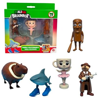 Bizak Italian Brainrot 35007601 verzamelfiguren, 8 modellen, 5 cm Bizak Italian Brainrot 35007601 verzamelfiguren, 8 modellen, 5 cm