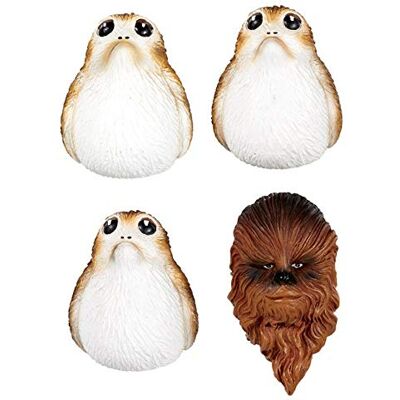 STAR WARS Funko SW05350 Big Brown Bear and Island Birds The Last Jedi magneetset, keramiek, meerkleurig, 4 x 5 x 5 cm STAR WARS Funko SW05350 Big Brown Bear and Island Birds The Last Jedi magneetset, keramiek, meerkleurig, 4 x 5 x 5 cm
