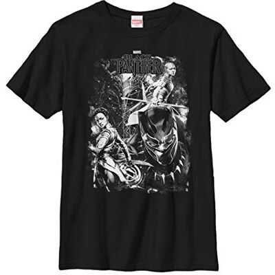 Fifth Sun Marvel Boy's Black Panther Panther In Starsz Short Sleeve T-Shirt T-Shirt Zwart 104 Fifth Sun Marvel Boy's Black Panther Panther In Starsz Short Sleeve T-Shirt T-Shirt Zwart 104