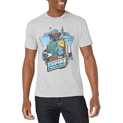 STAR WARS Heren T-Shirt, Premium Atletische Heather, S STAR WARS Heren T-Shirt, Premium Atletische Heather, S
