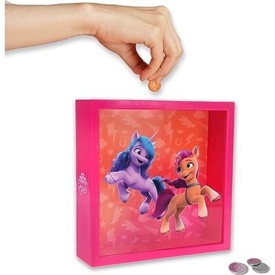 Paladone My Little Pony Frame Spaarpot Officieel gelicenseerde magische regenboog eenhoorn spaarvarken voor kinderen die van MLP houden, spaarpot kamerdecoratie, geschenken voor meisjes Paladone My Little Pony Frame Spaarpot Officieel gelicenseerde magische regenboog eenhoorn spaarvarken voor kinderen die van MLP houden, spaarpot kamerdecoratie, geschenken voor meisjes