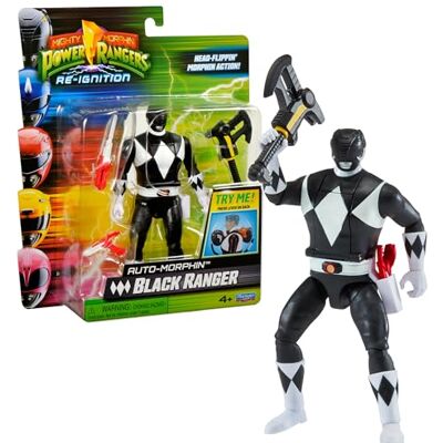 Power Rangers , Beweegbare figuur, 15 cm, Ranger zwart, 4+, PWG073 Power Rangers , Beweegbare figuur, 15 cm, Ranger zwart, 4+, PWG073