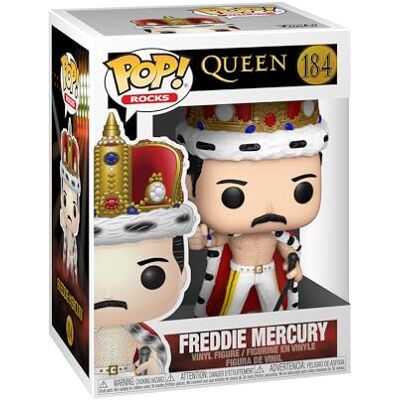 Funko Pop! Rocks: Freddie Mercury King #184 Vinyl Figure,eén maat,Meerkleurig Funko Pop! Rocks: Freddie Mercury King #184 Vinyl Figure,eén maat,Meerkleurig