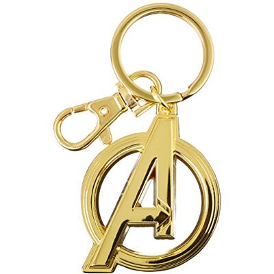 Monogram Marvel 68801 Avengers Logo in goud tinnen sleutelhanger actiefiguur accessoires, 3 Monogram Marvel 68801 Avengers Logo in goud tinnen sleutelhanger actiefiguur accessoires, 3