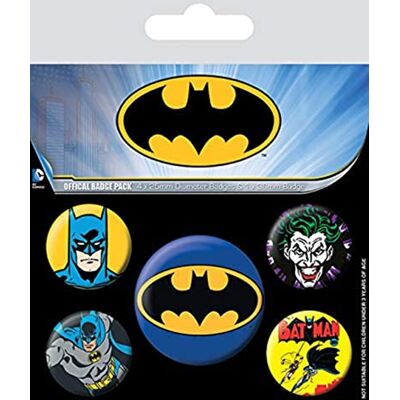 DC Comics Badgepack Spille 5 Pezzi Batman DC Comics Badgepack Spille 5 Pezzi Batman