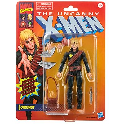 Marvel Hasbro Legends Series X-Men Longshot 6" Action Figure Toy, 4 Accessoires, F3977, Multi kleuren Marvel Hasbro Legends Series X-Men Longshot 6" Action Figure Toy, 4 Accessoires, F3977, Multi kleuren