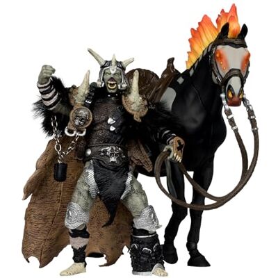 McFarlane Bloodaxe met paard (Spawn: The Dark Ages) Gold Label 7" Action Figure 2 Pack met Toys Digital Collectible McFarlane Bloodaxe met paard (Spawn: The Dark Ages) Gold Label 7" Action Figure 2 Pack met Toys Digital Collectible