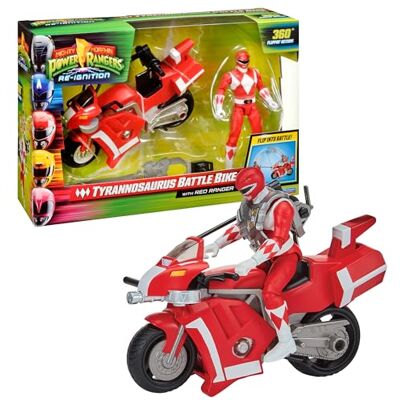 Power Rangers , Deluxe voertuig, met figuur 15 cm, rode Ranger – Jason Lee Scott, voor kinderen vanaf 4 jaar, PWG04 Power Rangers , Deluxe voertuig, met figuur 15 cm, rode Ranger – Jason Lee Scott, voor kinderen vanaf 4 jaar, PWG04