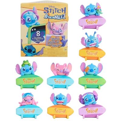 Disney Stitch Attachmeez Collectible Mini Figure Blind Box, Toy for Kids Ages 3 and Up by Just Play Disney Stitch Attachmeez Collectible Mini Figure Blind Box, Toy for Kids Ages 3 and Up by Just Play