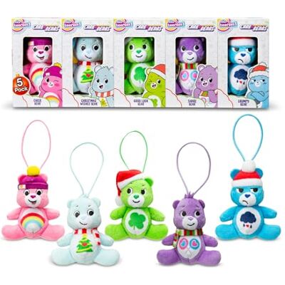 Micro Teenies Care Bears Holiday 5-Pack Schatkist – Kersteditie met Cheer, Grumpy, Good Luck Bear, Share & Christmas Wishes Bear – Feestelijke Verzamelobjecten voor Alle Leeftijd Micro Teenies Care Bears Holiday 5-Pack Schatkist – Kersteditie met Cheer, Grumpy, Good Luck Bear, Share & Christmas Wishes Bear – Feestelijke Verzamelobjecten voor Alle Leeftijd