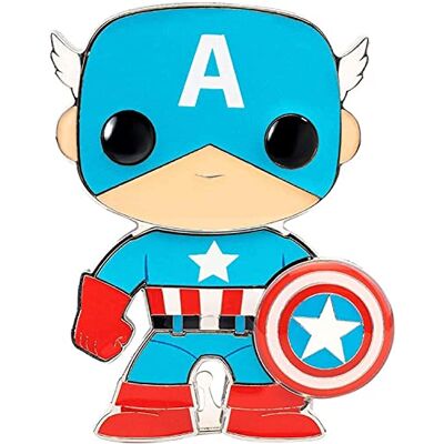 Funko Marvel POP! Enamel Pin Captain America - 10 cm Funko Marvel POP! Enamel Pin Captain America - 10 cm