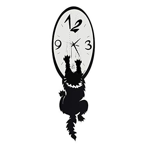 Arti & Mestieri Arti e Mestieri Crazy Tommy Wall clock black