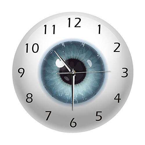 GUIJIALY de Oogbol met Schoonheid Contact Pupil Core Sight View Oogheelkunde Mute Wandklok Optische Winkel Nieuwigheid Wandhorloge