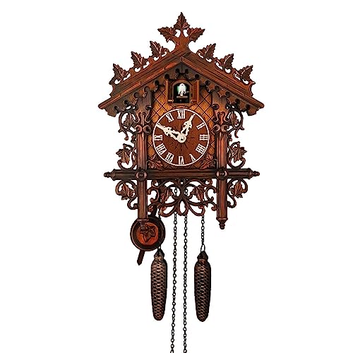 WYJRO Koekoeksklokken,Wandklok,Koekoeksklokken voor muur,Koekoek Wandklok Hangende Vogelklok Home Decor Digitale Wandklok Koekoek Slingeruurwerk Kerstklok Geschenken,Style c