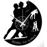 Instant Karma Clocks wandklok van vinyl voor paretten Handmade paar Ballerini Danza Tango Walzer 33 Giri, Vintage