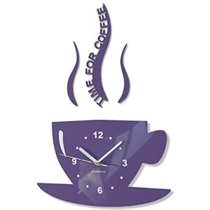 Milka Time voor Koffie Wandklok - Modern 3D Acryl Decoratie Milka Time voor Koffie Wandklok - Modern 3D Acryl Decoratie