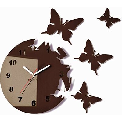 FLEXISTYLE Vlinder Wandklok - Wall Clock FLEXISTYLE Vlinder Wandklok - Wall Clock