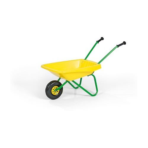 ROLLY TOYS Kinderkruiwagen (geel/groen, kunststof kruiwagen met metalen frame, voor kinderen vanaf 2 jaar, belastbaar tot 15 kg) 270873