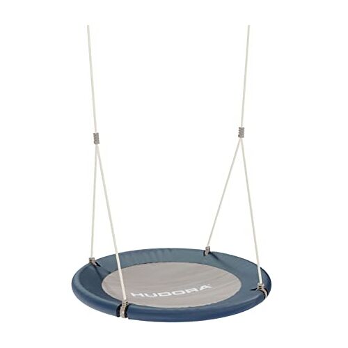 HUDORA Nestschommel Lounge – in hoogte verstelbare nestschommel met 90/110 cm diameter voor maximaal 150 kg – hangschommel met gesloten zitting – familieschommel voor binnen en buiten