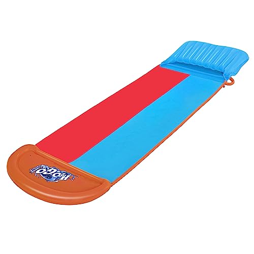 Bestway H2OGO Tsunami Splash Ramp Slide, 4,9 m opblaasbare waterglijbaan voor tuin, slip en glijbaan voor kinderen met ingebouwde sproeiers