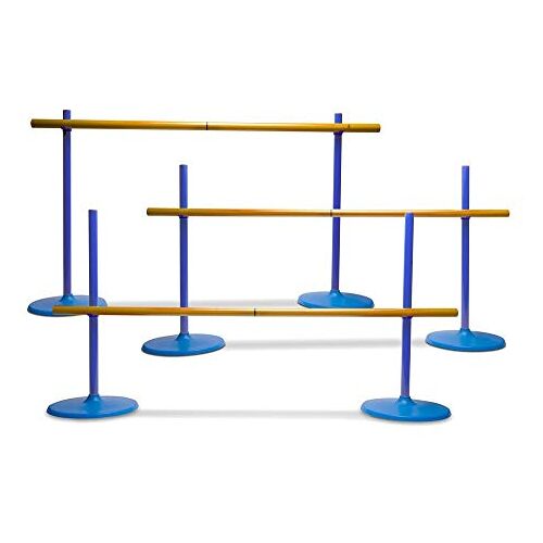 BS Toys - BS Toys Hinderspellen Hindernissen voor kinderen om te springen Parkour Kids Outdoor Geschikt voor binnen en buiten, 102 x 2 x 56 cm, plastic