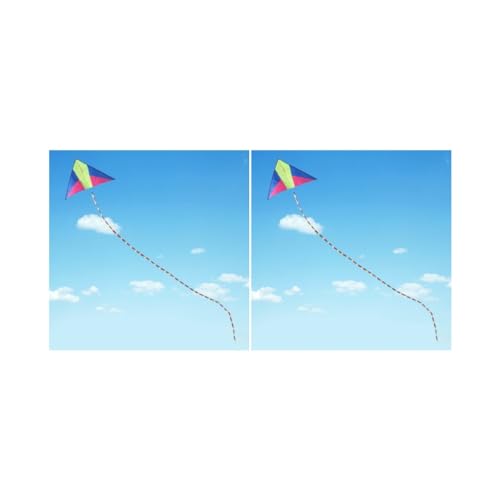 Paowsietiviity 2 set 10 m Buis Regenboog Nylon Kite Tail Enkele Lijn Delta Vliegers Accs Outdoor Speelgoed