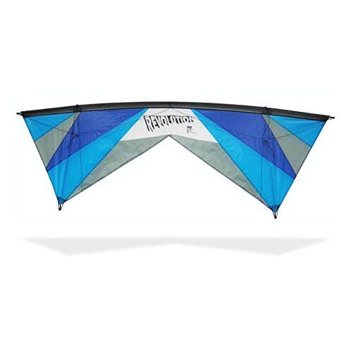 Revolution Kites Revolution EXP Reflex blue-dark blue-grey; 4 lijns stuntvlieger