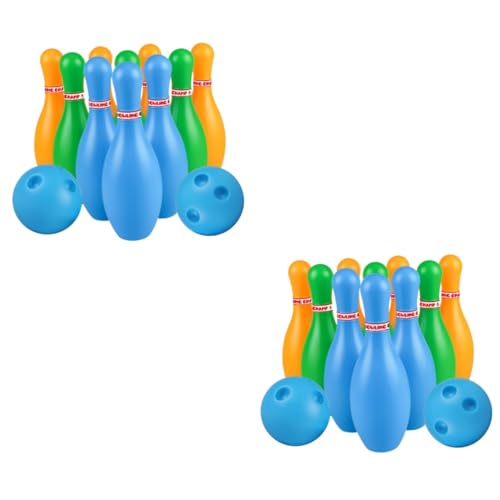 Toddmomy 2 Sets Bowlen Voor Peuters Sport Speelgoed Buitenspeelgoed Voor Bowlen Voor Kinderen Peuter Speelgoed Kinderen Bowlen Bowling Pinnen Bowlen Spel Buitenshuis Speelgoed Bal Kleuter