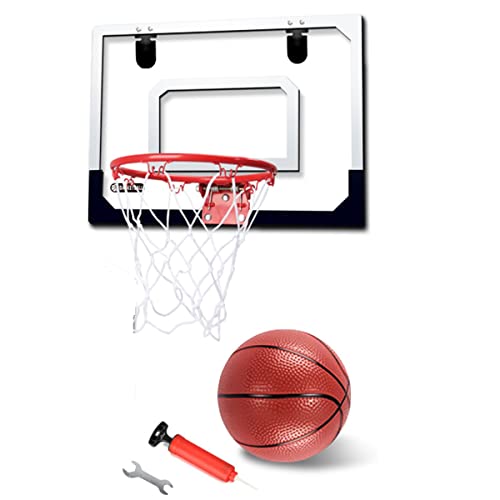 Whisskly Mini-basketbalmand met bal voor kinderen en volwassenen, slaapkamer, basketbalmand, kantoor, mini-hoepel