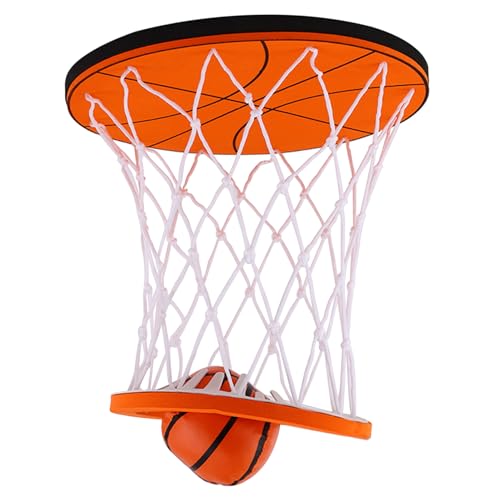 ptumcial Mini basketbalhoep met een mini-schuim indoor basketbal voor plafond zelfklevende kinderen basketbal hoepel basketbalwedstrijd voor recreatie