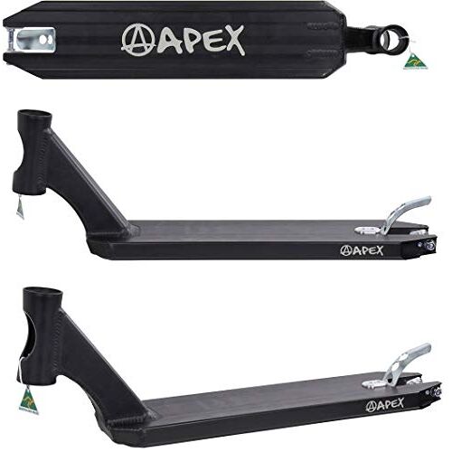 Apex Scooters Stunt-Scooter per dek + Fantic26 sticker (zwart (49cm))