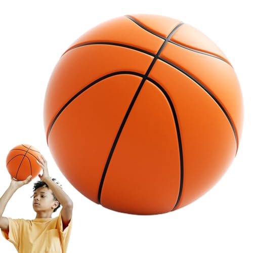 HAMIL Indoorbasketbal, stil basketbal dribbelen indoor PU zachte basketbalbal Silent Ball   High-Density Mute Basketball Helder basketbal voor kinderen, tieners, volwassenen en diverse