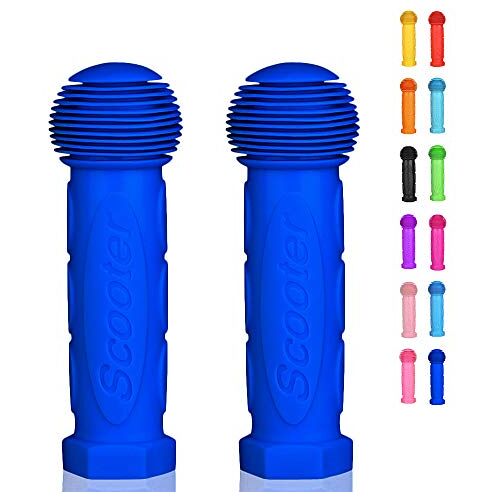 OTFAITP Scooter Grip Stuur 1 Paar Fiets Grip Fit voor 2-3-4 Wielen Kid Kick Scooters, Kinderfiets, Drifting Scooter, Swing Scooter (Marineblauw)