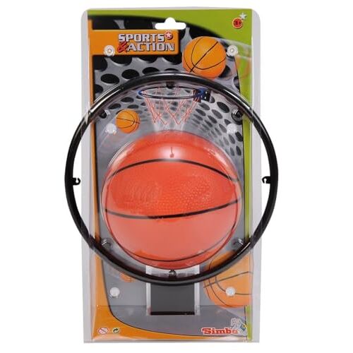 Smoby Simba 107400675 basketbalmand, mand met net 22 cm, bal 14 cm, 2 delen, vanaf 3 jaar