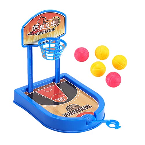 Suzanne Mini Basketbal Speelgoed Praktische Hand-Eye Coördinatie Basketbal Schieten Arcade Game Blauw