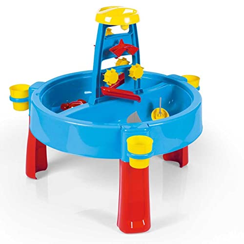 DOLU Kids 3-in-1 Zand & Water Pit met Tekentafel Outdoor Speelgoed Tuin Multifunctionele Speelstation Bureau Kleuren