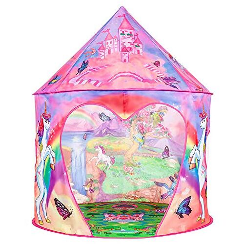 Benebomo Kids tenten eenhoorn, Rainbow kindertent, Speeltentententen huis, Baby Toy huis, Play Tent huis, Baby Play House, Tuintent, met een draagtas, Beste cadeau voor jongens en meisjes