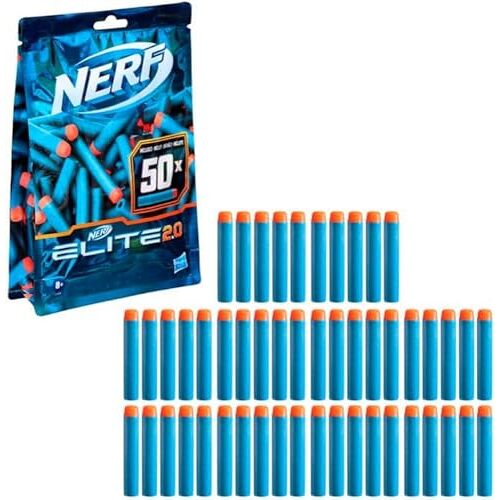 Nerf Elite 2.0-navulpak met 50 darts Met 50 officiële  Elite 2.0-darts, geschikt voor alle  Elite-blasters