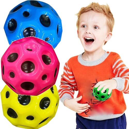 BLOOOK Astro Jump Ball, maanbal, planeten springballen, space thema stuitende ballen, mini bouncing bal speelgoed, springende ballen, spel binnen en buiten speelgoed voor kinderen en volwassenen