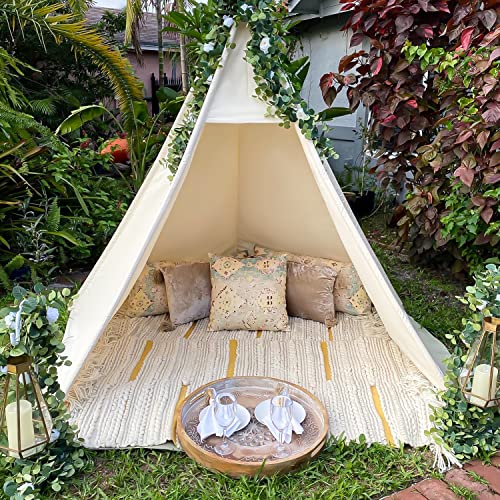 Razee Tipi voor kinderen, enorme tipi, groot hoog, bruiloft tipi, volwassen tipi, 5 zijden brede open voorkant tipi zonder deurkleppen, strandtent