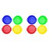 Hundnsney 8-delige serie stopzand zeef speelgoed voor zandstrand, 8 stuks, rood, blauw, geel, groen, voor kinderen, speelgoed