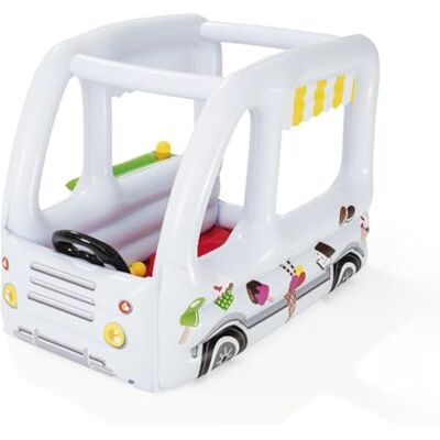 Bestway Up In and Over Ice Cream Truck Ballenbak met ijshoorntjes en ballen, wit, 122 x 84 x 84 cm Bestway Up In and Over Ice Cream Truck Ballenbak met ijshoorntjes en ballen, wit, 122 x 84 x 84 cm