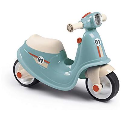Smoby Blauwe scooter om op te rijden Realistisch ontwerp Mechanische sleutel, koplamp Stille wielen Speelgoedkist Vanaf 18 maanden Smoby Blauwe scooter om op te rijden Realistisch ontwerp Mechanische sleutel, koplamp Stille wielen Speelgoedkist Vanaf 18 maanden