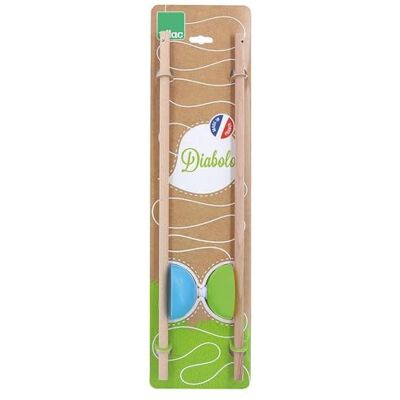 Vilac Diabolo Classic groen en blauw – leren spelen – speelgoed voor kinderen vanaf 5 jaar – ideaal voor beginners – 4404S Vilac Diabolo Classic groen en blauw – leren spelen – speelgoed voor kinderen vanaf 5 jaar – ideaal voor beginners – 4404S
