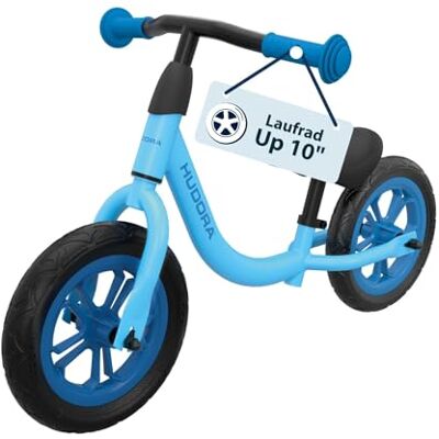 HUDORA Loopfiets Up 10 inch cyaan lichte loopfiets vanaf 18 maanden evenwichtswiel met hoge kiepstabiliteit loopspeelgoed voor kinderen van 78-100 cm kinderspeelgoed met 2 wielen HUDORA Loopfiets Up 10 inch cyaan lichte loopfiets vanaf 18 maanden evenwichtswiel met hoge kiepstabiliteit loopspeelgoed voor kinderen van 78-100 cm kinderspeelgoed met 2 wielen
