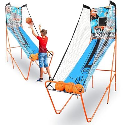 SereneLife Arcade Basketbalspel Basketbalautomaat- met Elektronisch LED Digitaal Scorebord & Speeltijd Timer- Enkele Hoepel- Opvouwbaar Schietsport voor Volwassenen- Blauw SereneLife Arcade Basketbalspel Basketbalautomaat- met Elektronisch LED Digitaal Scorebord & Speeltijd Timer- Enkele Hoepel- Opvouwbaar Schietsport voor Volwassenen- Blauw