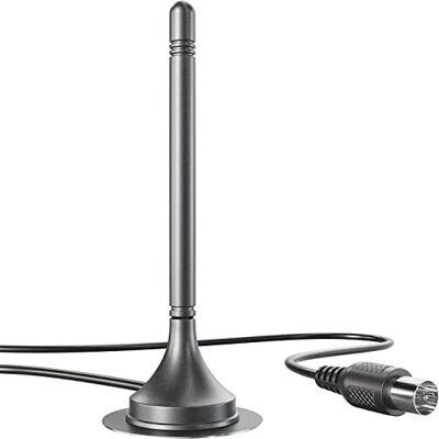 KabelDirekt – DVB-T2 HD/DVB-T antenne – 3m Geschikt voor uitstekende digitale ontvangst met stabiele magneetvoet en 3m kabel voor alle DVB-T2/DVB-T KabelDirekt – DVB-T2 HD/DVB-T antenne – 3m Geschikt voor uitstekende digitale ontvangst met stabiele magneetvoet en 3m kabel voor alle DVB-T2/DVB-T
